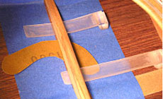 Cleaning under the braces