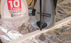 Photo: installing side dots