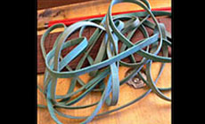 Collection of rubber bands