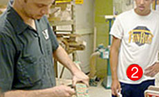 Wrapping a fingerboard step two