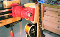 Mandolin held vertically