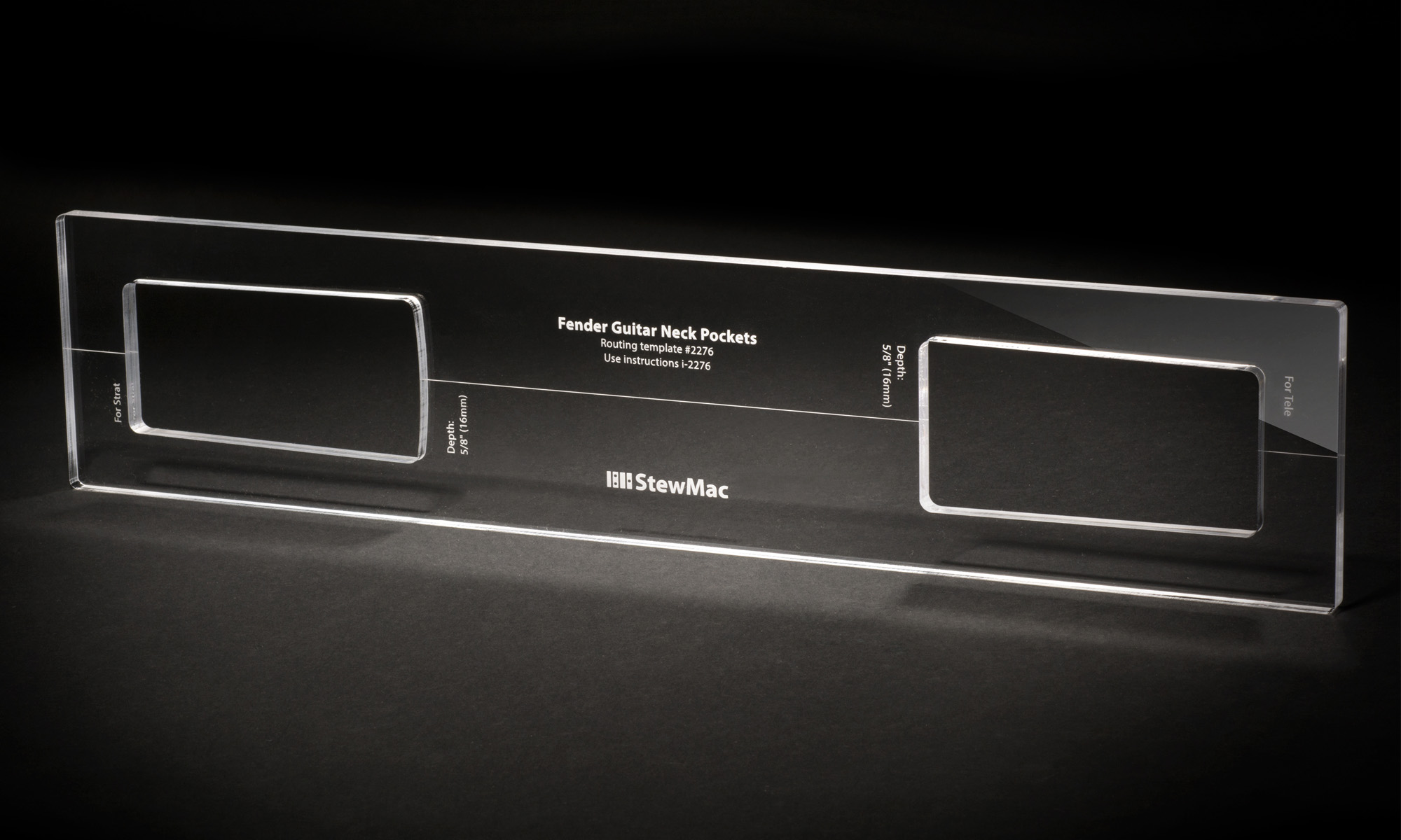 Neck Pocket Routing Template for Fender Instructions