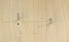 remove the template pins