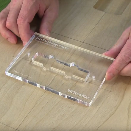 Pickup Routing Template for Jazz Bass