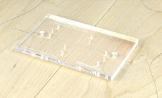 Positioning the holes template