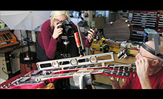 Photo shoot at Dan's shop