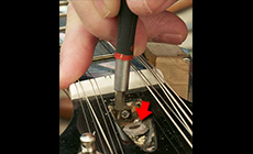 Prying the washer out