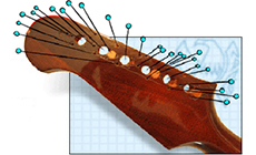 Too many holes for one peghead!