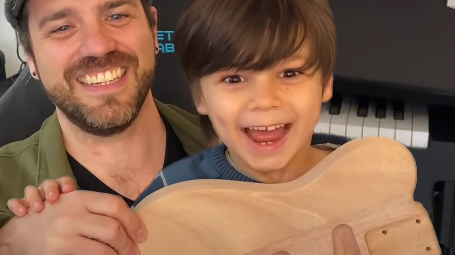 Father and Son Build a Guitar Kit