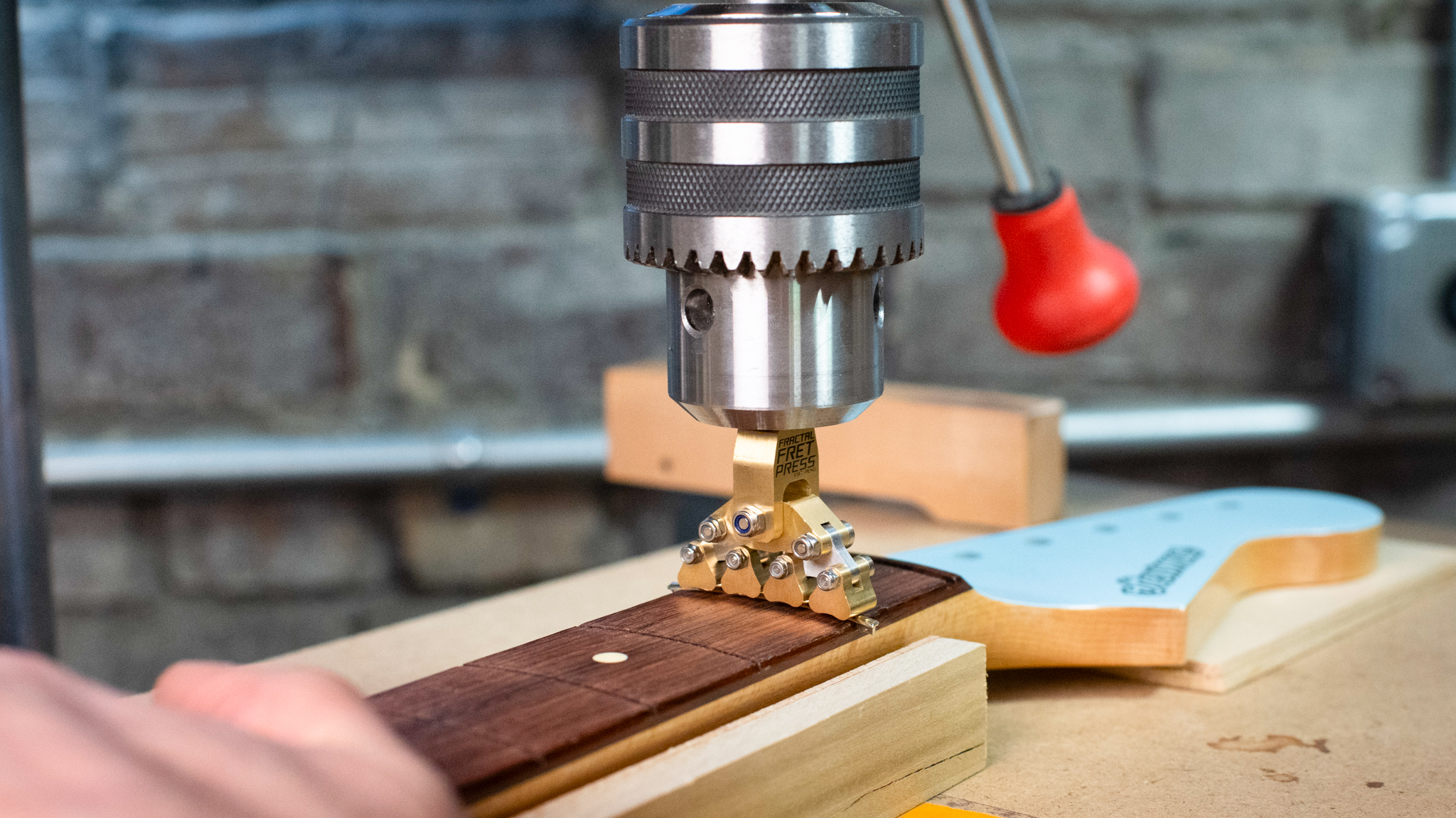 Install a Fractal Fret Press into your Drill Press