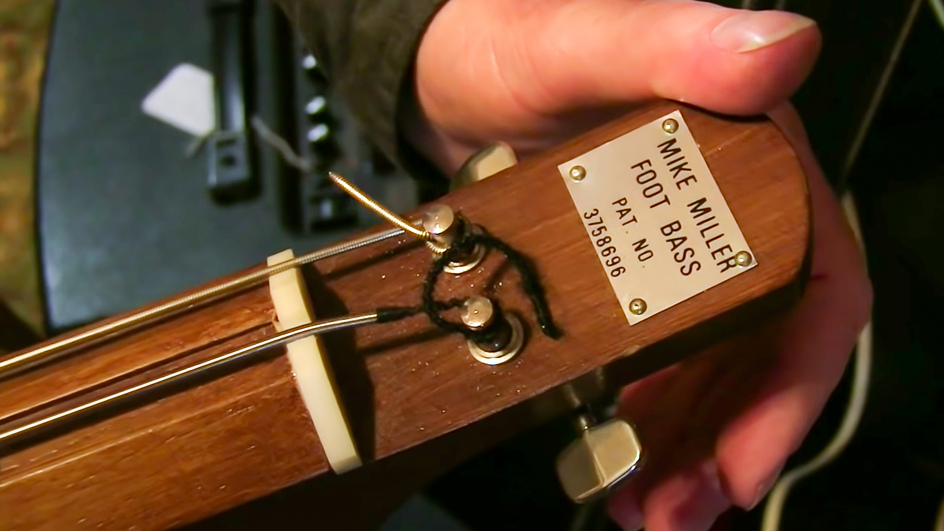 A bass you play with your foot?