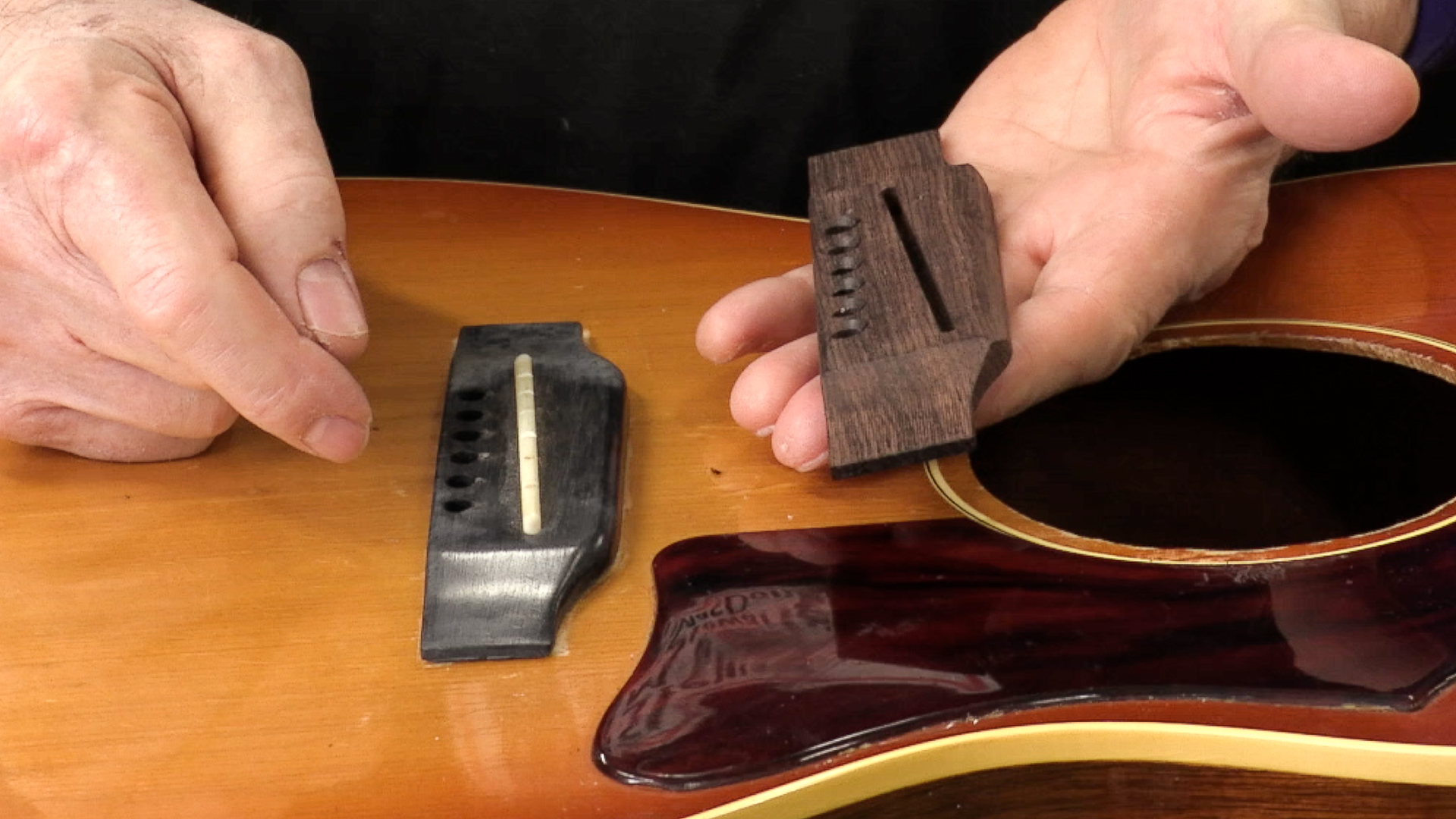 Dan Erlewine’s 2-minute bridge gluing challenge!