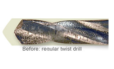 Drill bits compared-before