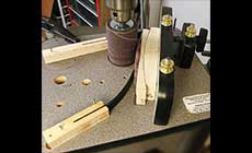 Radius-sanding jig