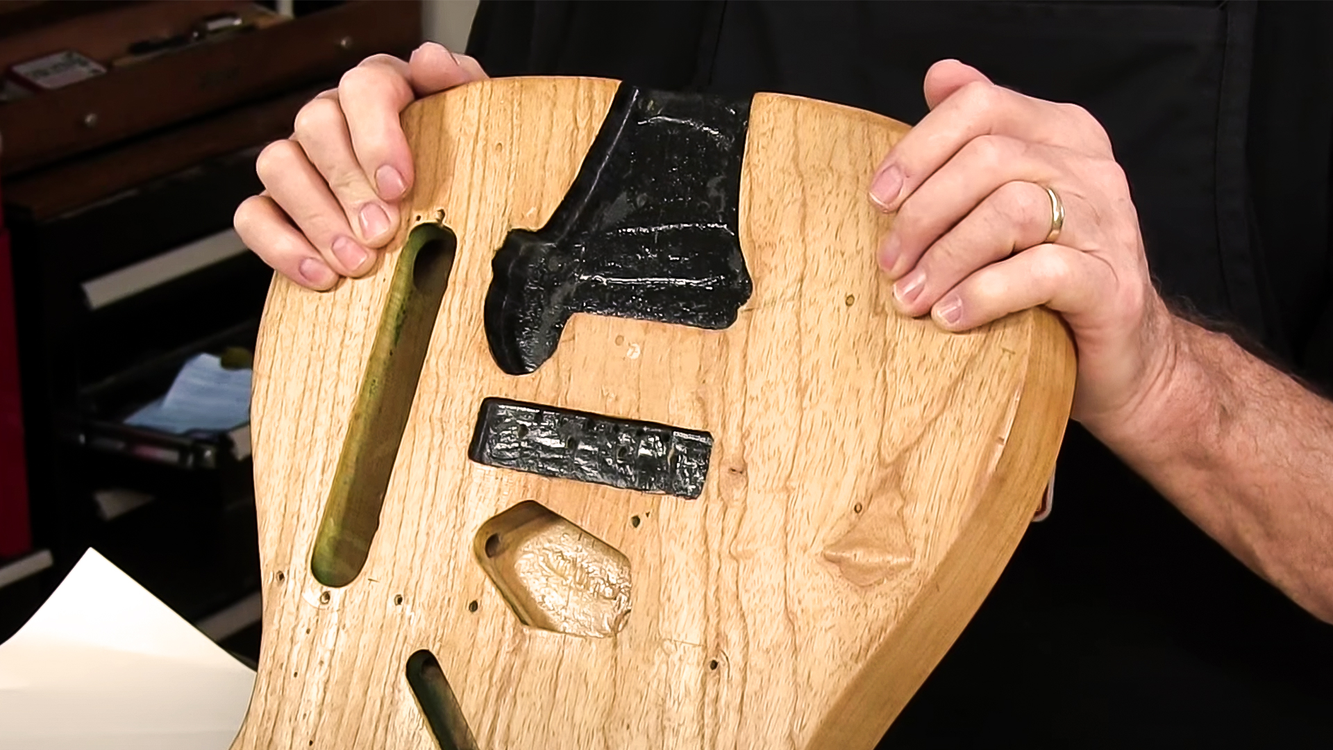 Patching a hole in a 1953 Telecaster