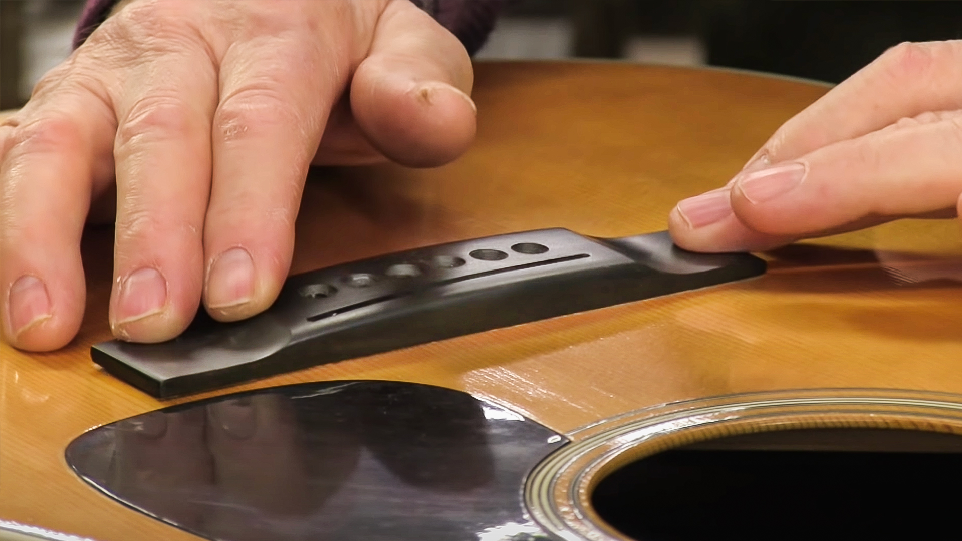 Problem: a WaRpEd guitar top!