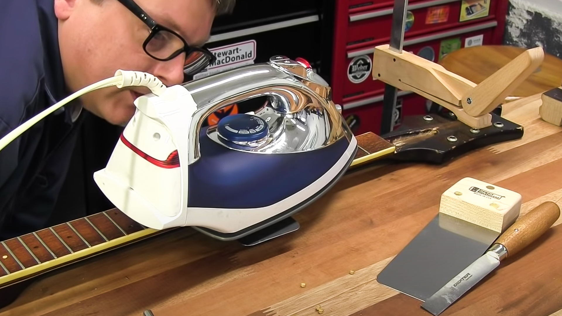 Regluing a Rickenbacker fretboard